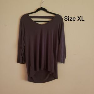 Olive quarter sleeve top